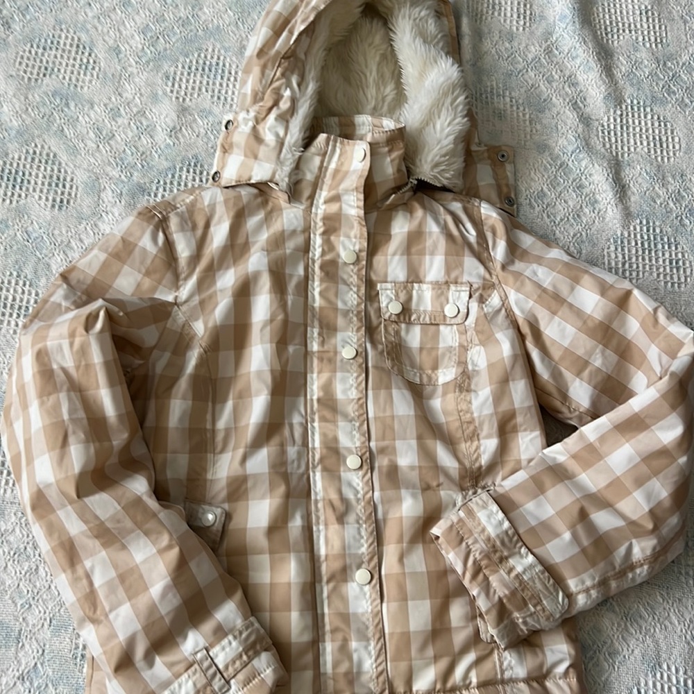 NWOT AEROPOSTALE GIRLS WINTER JACKET WITH REMOVABLE FUR HOOD